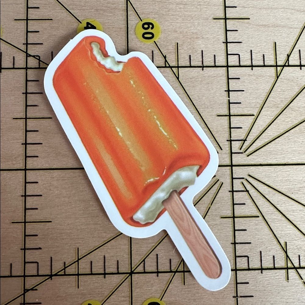 💜13/$13 +Bundle Sticker Sale| Dreamsicle Orange Ice Cream Waterproof Sticker